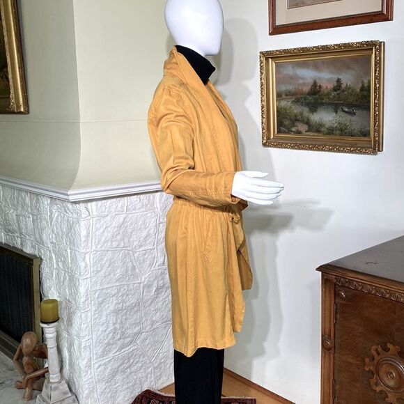 Max Jeans Duster Jacket Coat Mustard Yellow - Picture 4 of 9